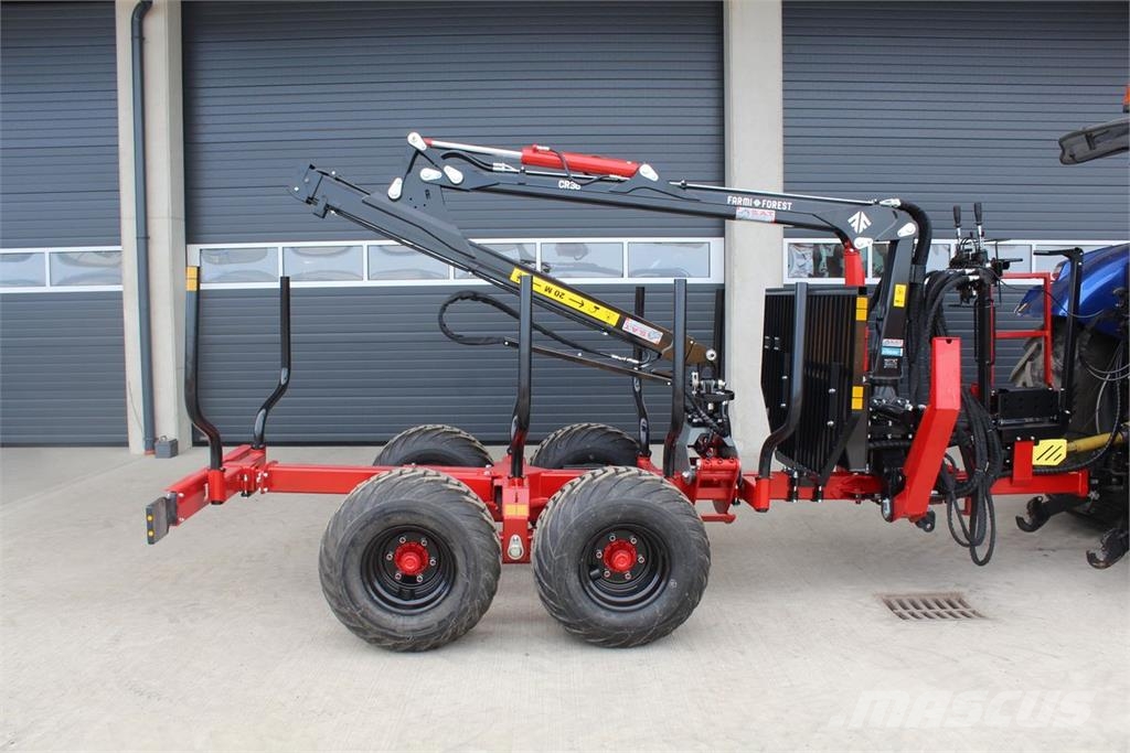 Farmi AKTION-Rückewagen-9 to.-6,30m Kran-NEU Forest trailers