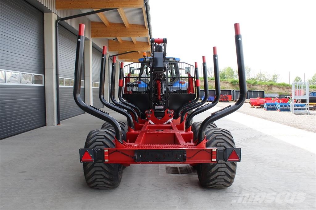 Farmi FT 12 mit CR 69 Kran Miškovežių priekabos