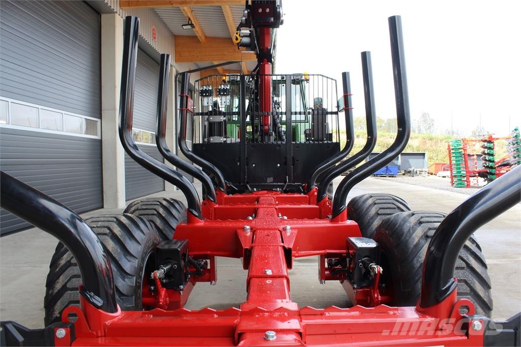 Farmi Rückewagen-12 to.-7,00m Kran Miškovežių priekabos