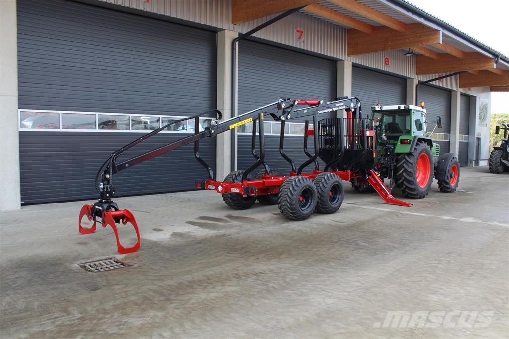 Farmi Rückewagen-12 to.-7,00m Kran Miškovežių priekabos