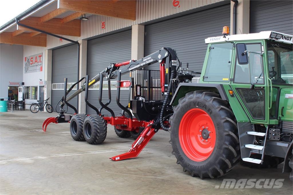 Farmi Rückewagen-12 to.-7,00m Kran Miškovežių priekabos