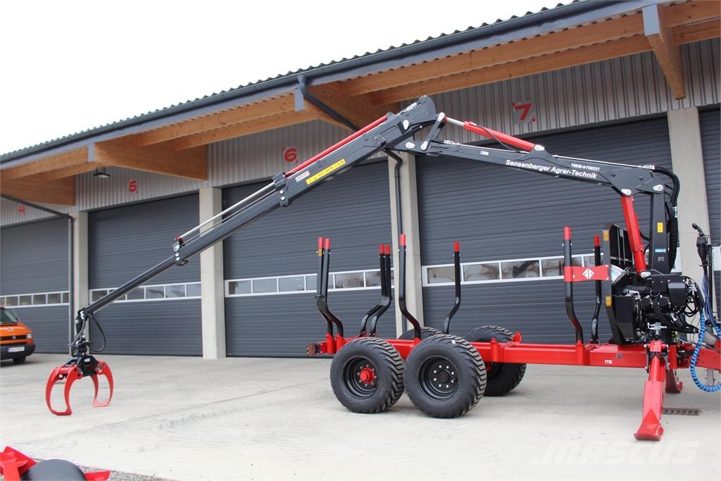 Farmi Rückewagen 14,5 to. 9 m Kran-Radantrieb Forest trailers