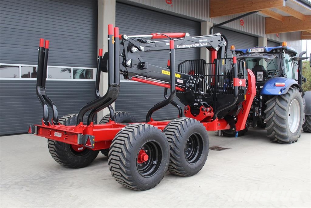 Farmi Rückewagen 14,5 to. 9 m Kran-Radantrieb Forest trailers