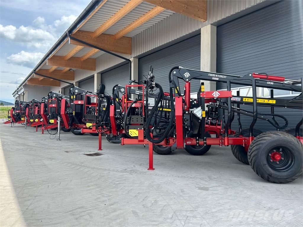 Farmi Rückewagen 9,0to-6,30m Kran-NEU Miškovežių priekabos