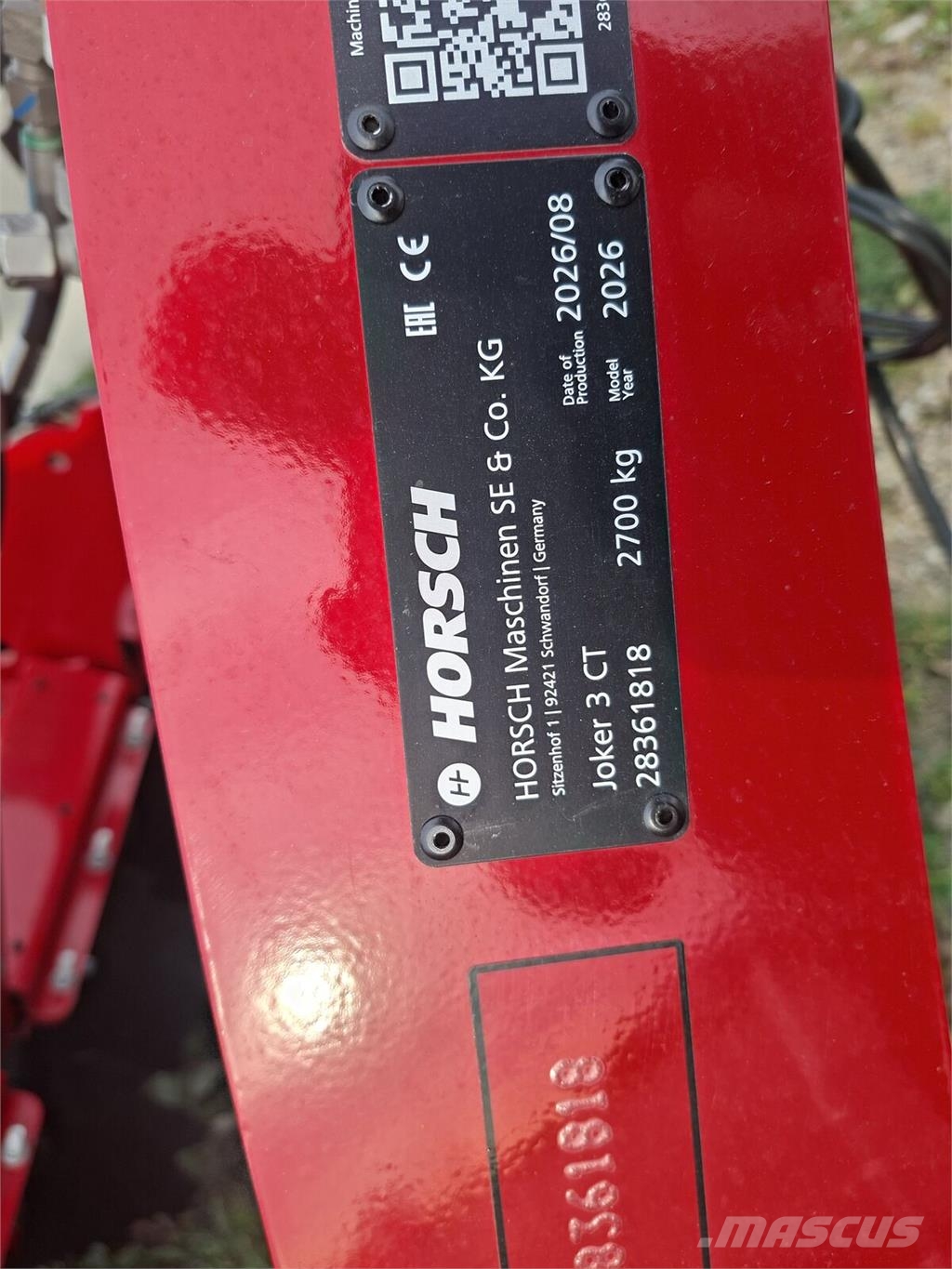 Horsch Jocker 3CT Crover crop