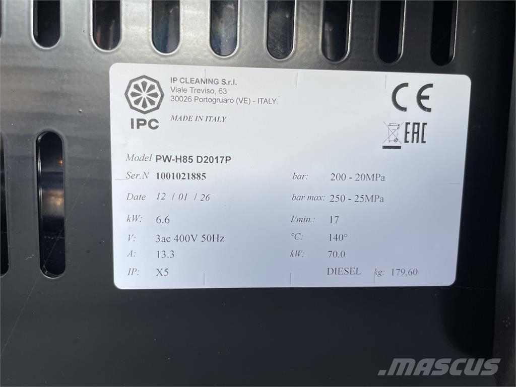 IPC PW-H85 D2017P Altri macchinari per bestiame