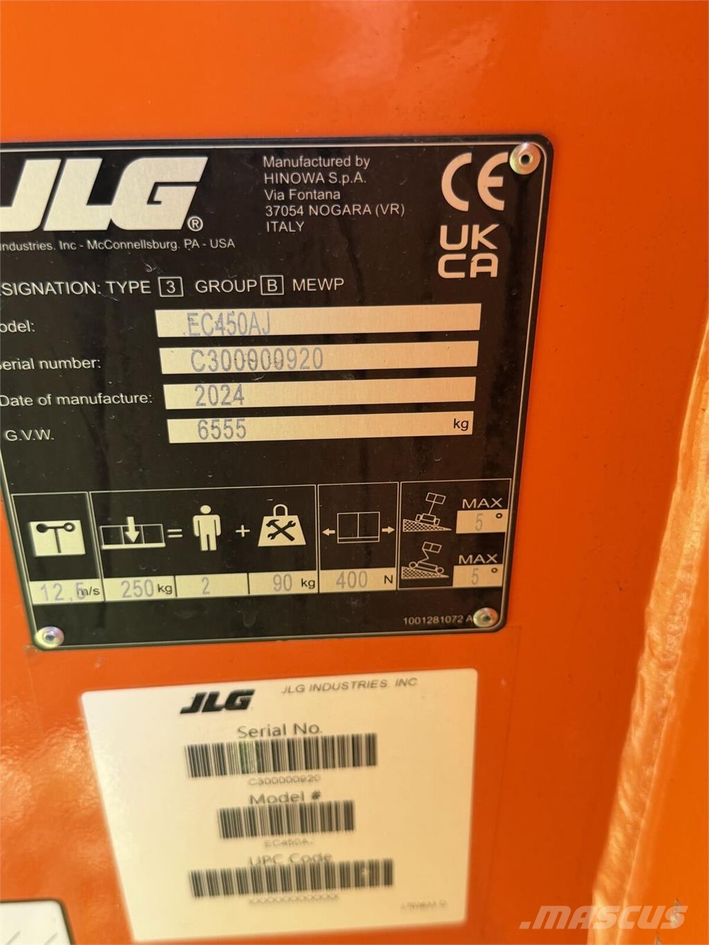 JLG EC 450 AJ Gelenkteleskopbühne Arbeitsbühne H Zglobne dvižne ploščadi