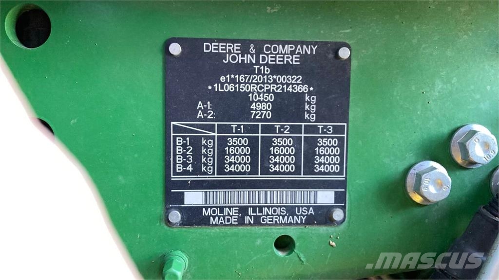 John Deere 6R 150 الجرارات