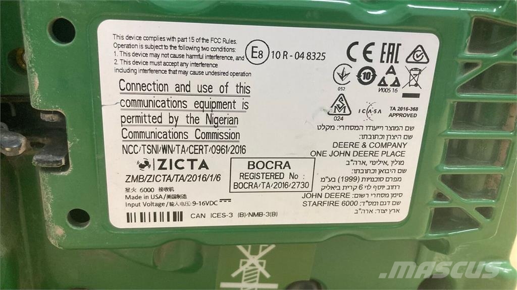 John Deere Starfire 6000 Altri accessori per trattori