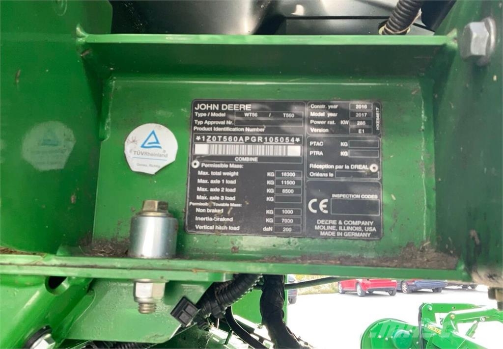 John Deere T560 Kombájnok