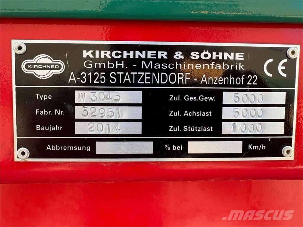 Kirchner W3045 Manure spreaders