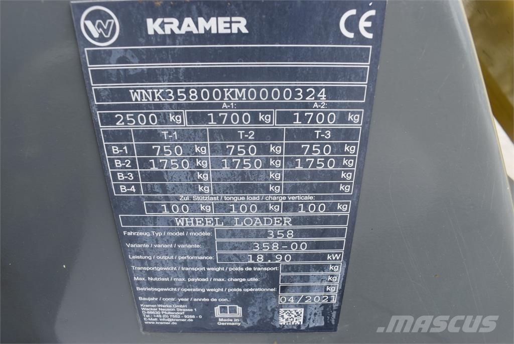Kramer 5035 mit Straßenzulassung Tekerlekli yükleyiciler