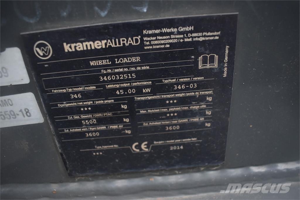 Kramer 750 mit Straßenzulassung Hjullastere