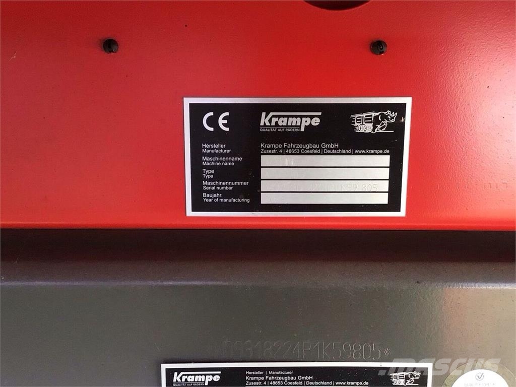 Krampe AS 750.2 Autre remorque agricole