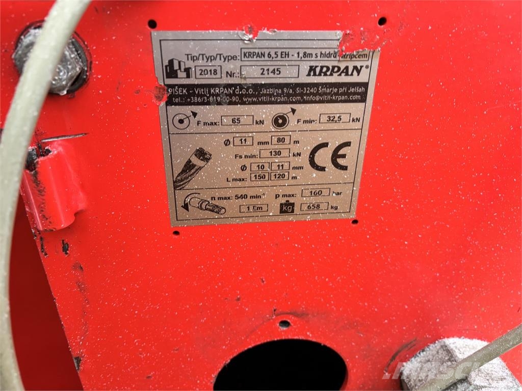 Krpan 6,5 EH Cabrestantes