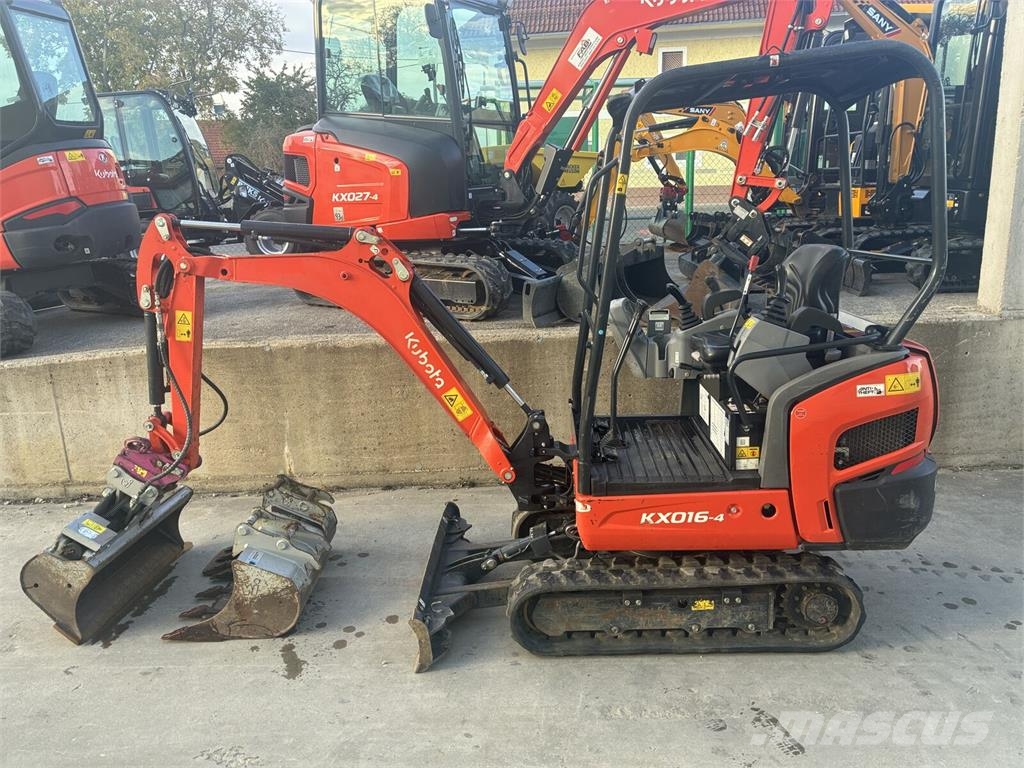 Kubota Bagger KX016-4 Canopy Roomikekskavaatorid