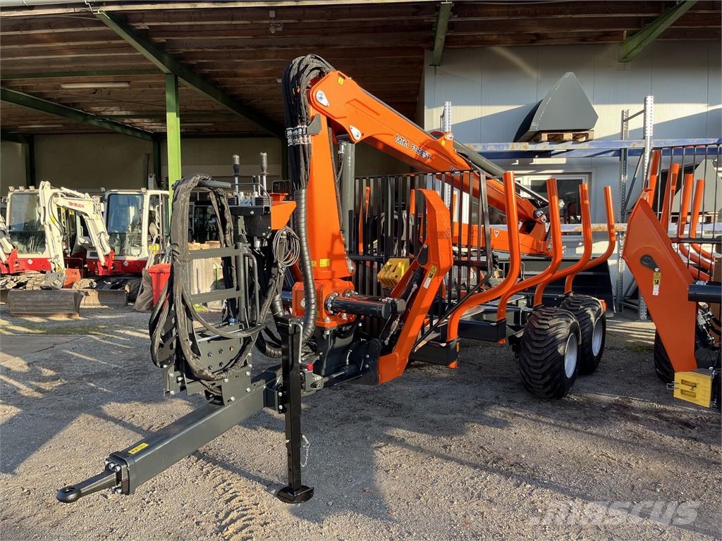  MTM Forest 10TX S60 mit MTM 7100 Kran 林業拖車