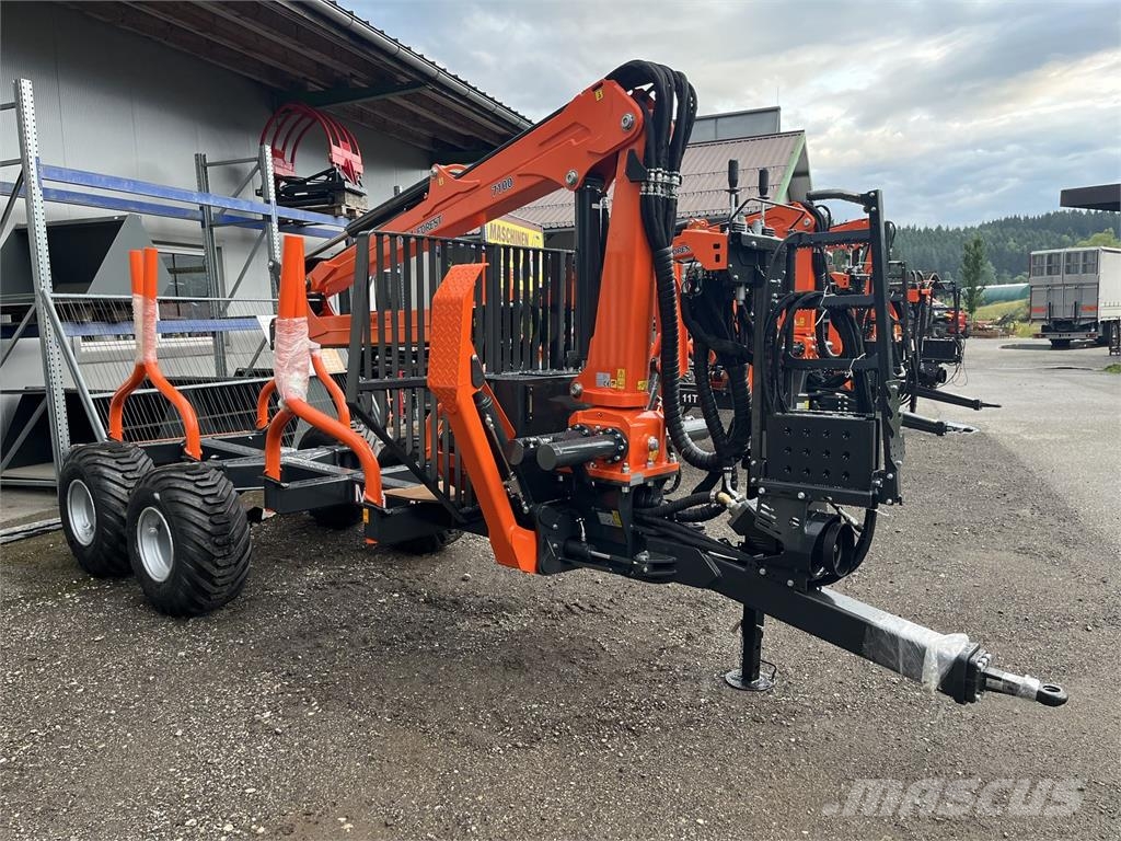  MTM Forest 10TX S60 mit MTM 7100 Kran 林業拖車