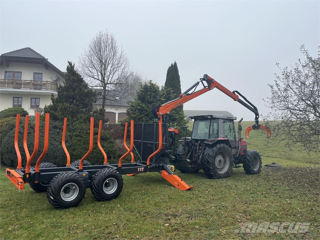 MTM Forest 11T Rückewagen mit MTM 7100 Orman römorkları