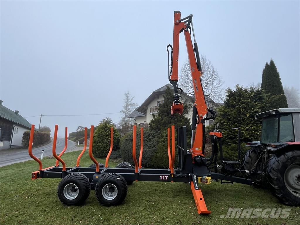 MTM Forest 11T Rückewagen mit MTM 7100 Orman römorkları