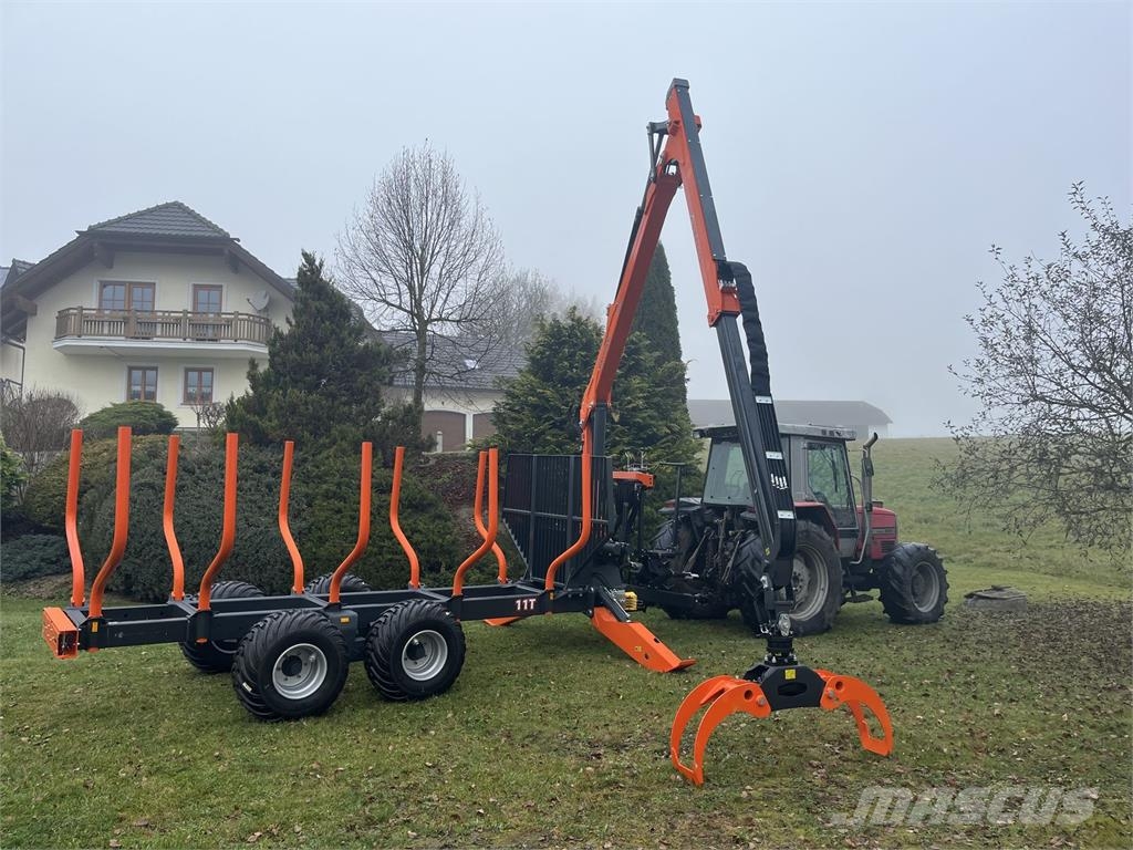 MTM Forest 11T Rückewagen mit MTM 7100 Orman römorkları