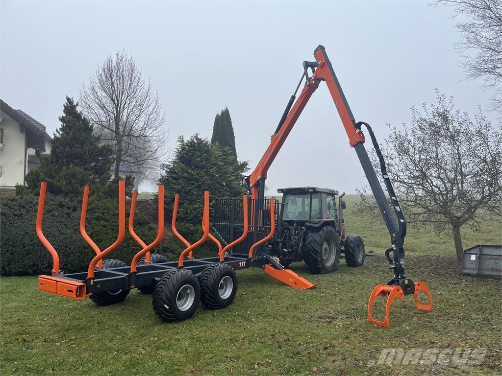 MTM Forest 11T Rückewagen mit MTM 7100 Orman römorkları