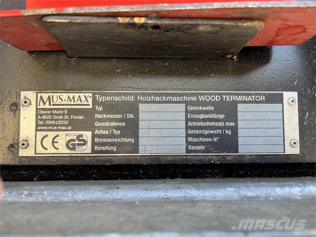 Mus-Max Woodterminator 9XL Δασοπονία - Άλλα