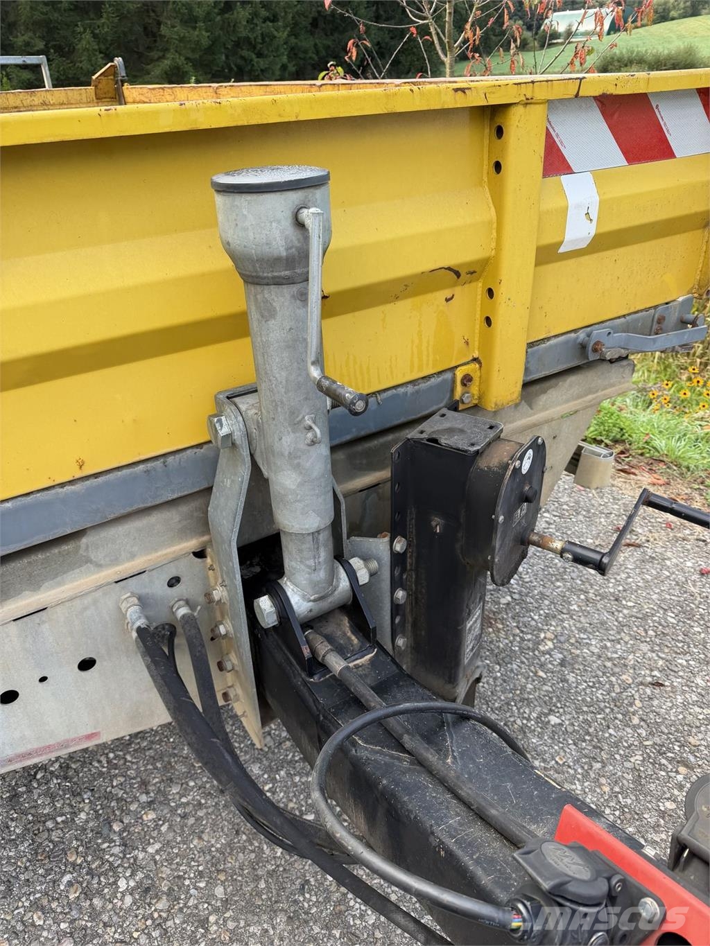 Obermaier Tandem Tieflader Dreiseitenkipper mit مقطورات قلابة