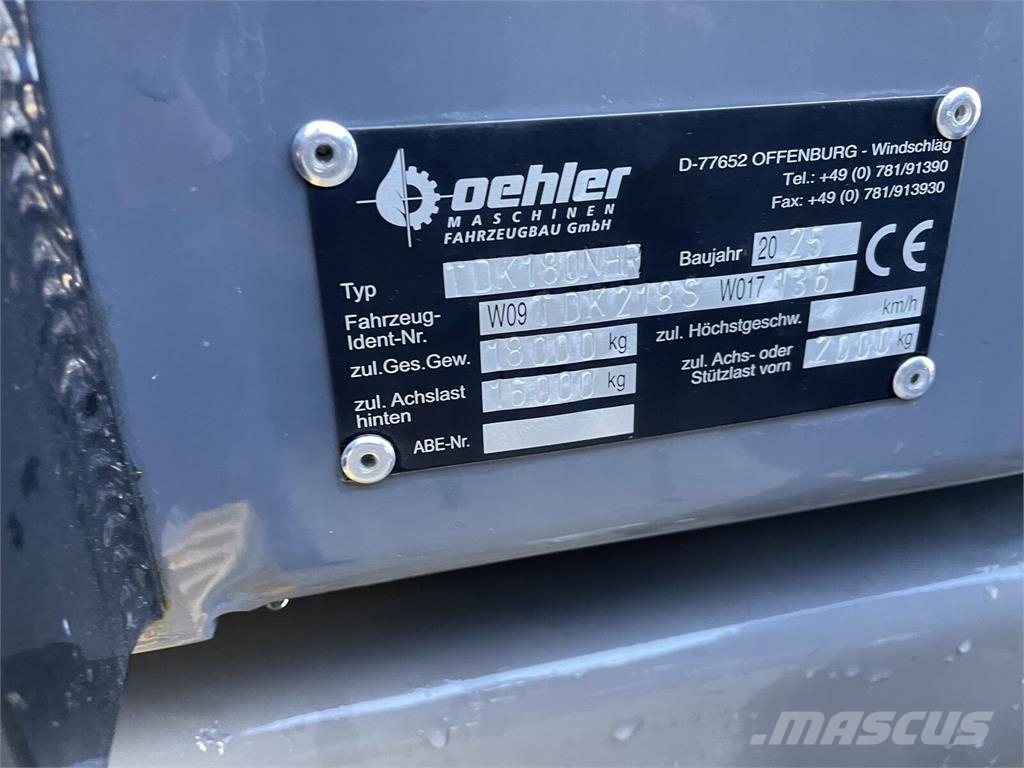 Öhler OL TDK 180 NHR Autre remorque agricole