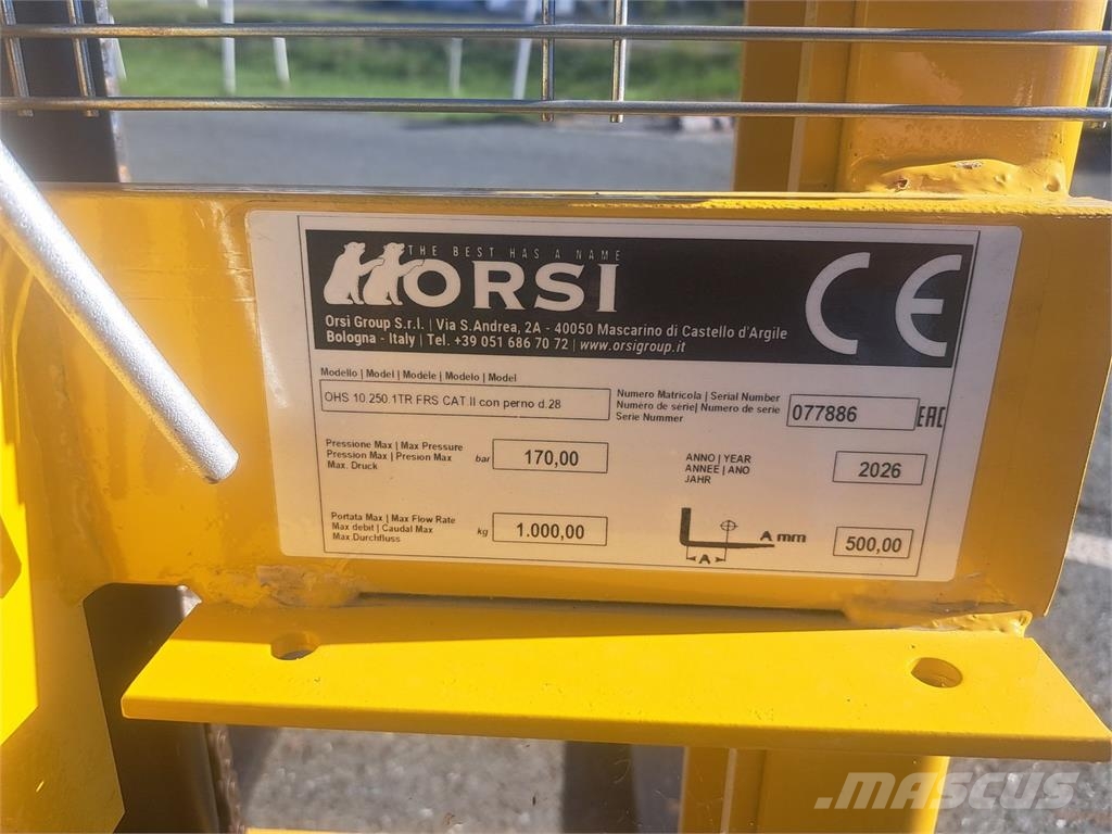 Orsi OHS 10.250 1 TR FRS Cits traktoru papildaprīkojums