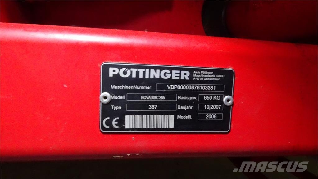 Pöttinger Nova Disc 305 Χορτοκοπτικά