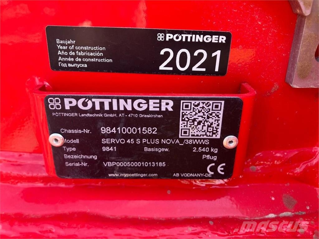 Pöttinger Servo 45 S Plus Nova محاريث تقليدية
