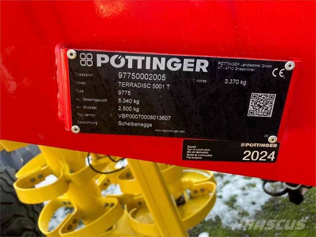 Pöttinger Terradisc 5001T Дискові борони