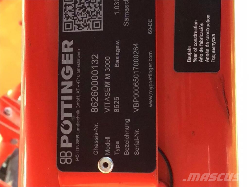Pöttinger VITASEM M 3000 3/3 Finanzierung Other sowing machines and accessories