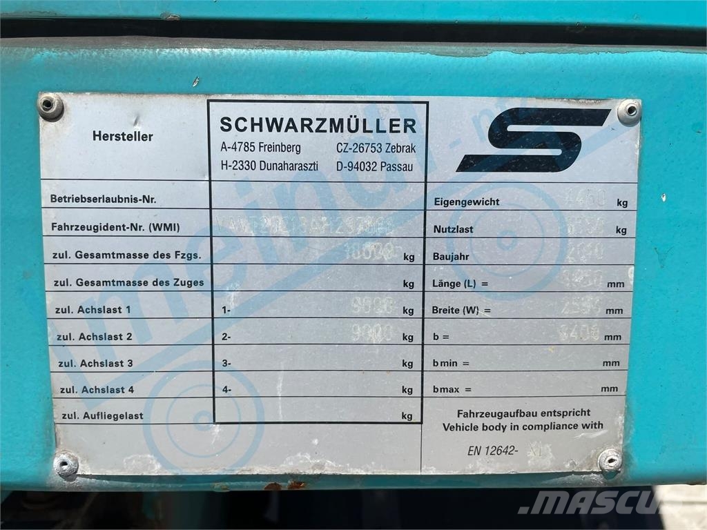 Schwarzmüller 2 Achs Pritsche مقطورات أخرى