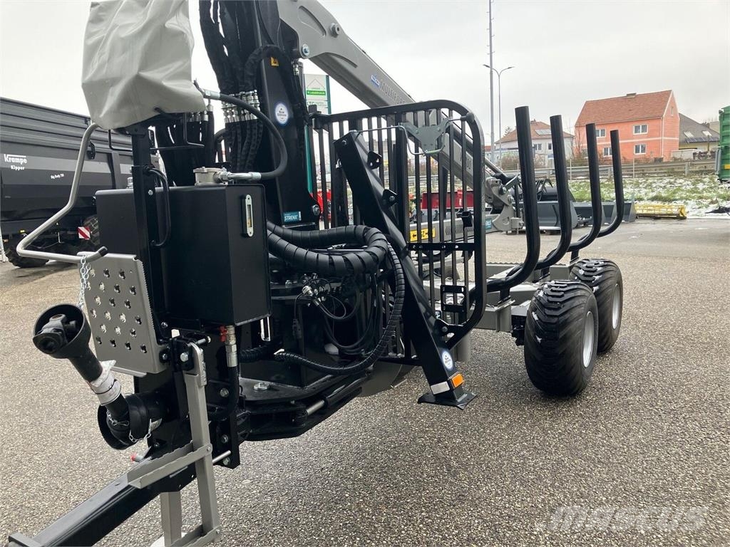 Trejon MF 1050 Forstanhänger mit 7800mm Kran Bosbouwaanhangers