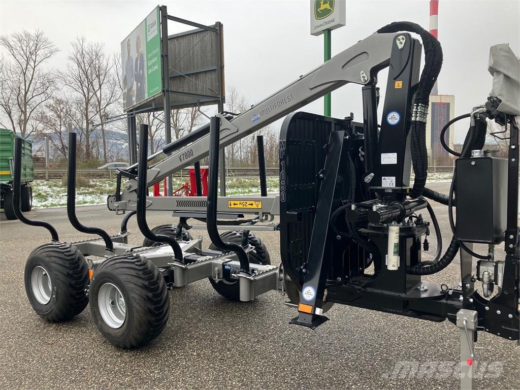 Trejon MF 1050 Forstanhänger mit 7800mm Kran Bosbouwaanhangers