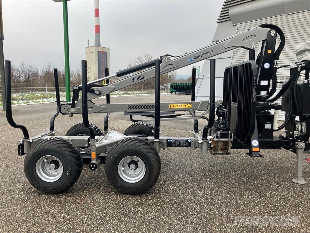 Trejon MF 1050 Forstanhänger mit 7800mm Kran Bosbouwaanhangers