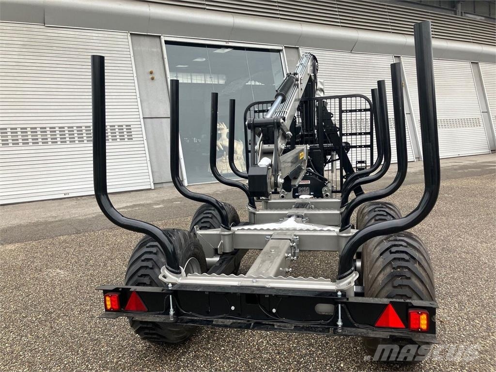 Trejon MF 1050 Forstanhänger mit 7800mm Kran Bosbouwaanhangers