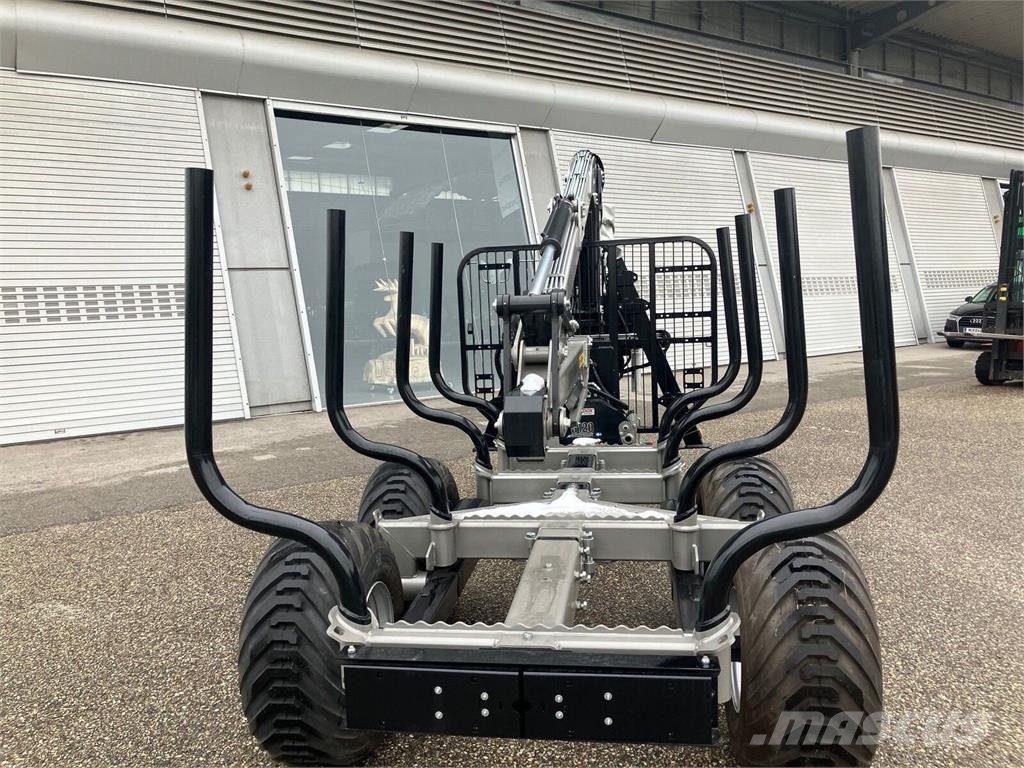 Trejon MF 1050 Forstanhänger mit 7800mm Kran Bosbouwaanhangers