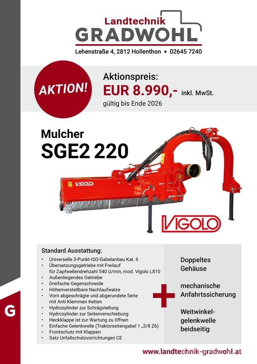 Vigolo Seitenmulcher SGE2 Zubehör Sämaschinen und Pflanzmaschinen