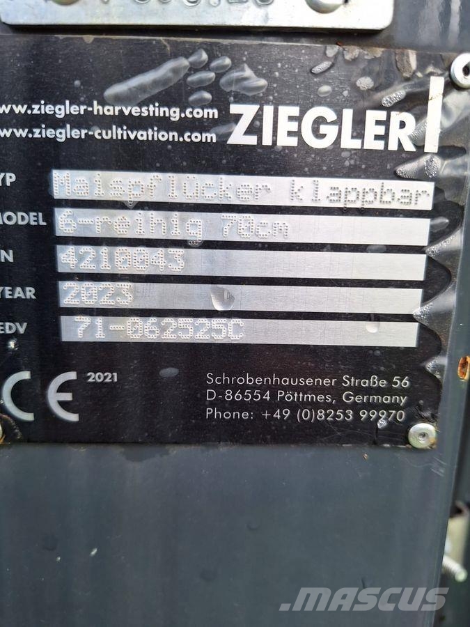 Ziegler Maispflücker Corn Champion Klappbar Zubehör Mähdrescher