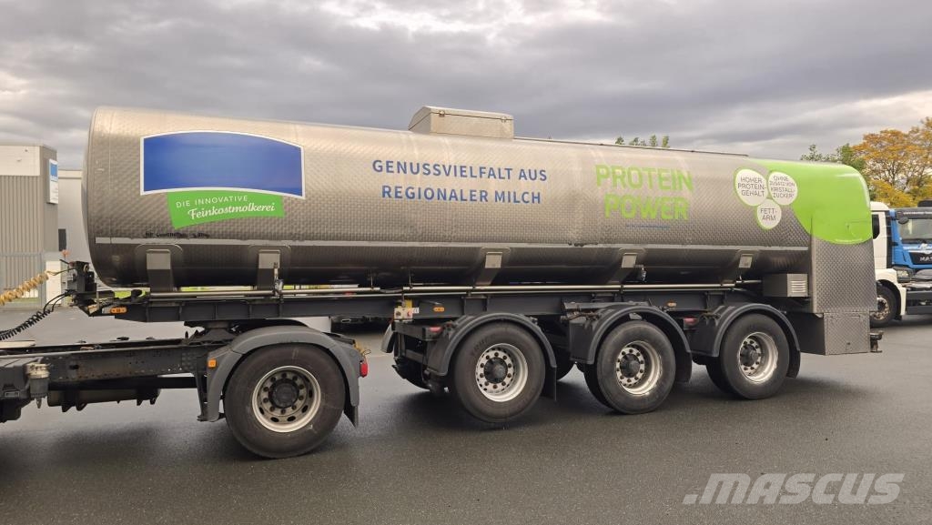 Edelstahltankauflieger 28.000 l - 2 Lenkachsen(Nr. 6492) Other semi-trailers