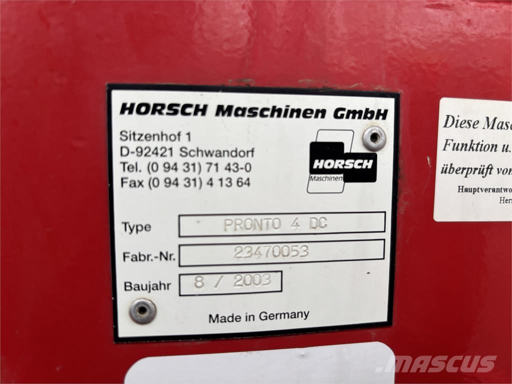 Horsch PRONTO 4DC مثاقيب