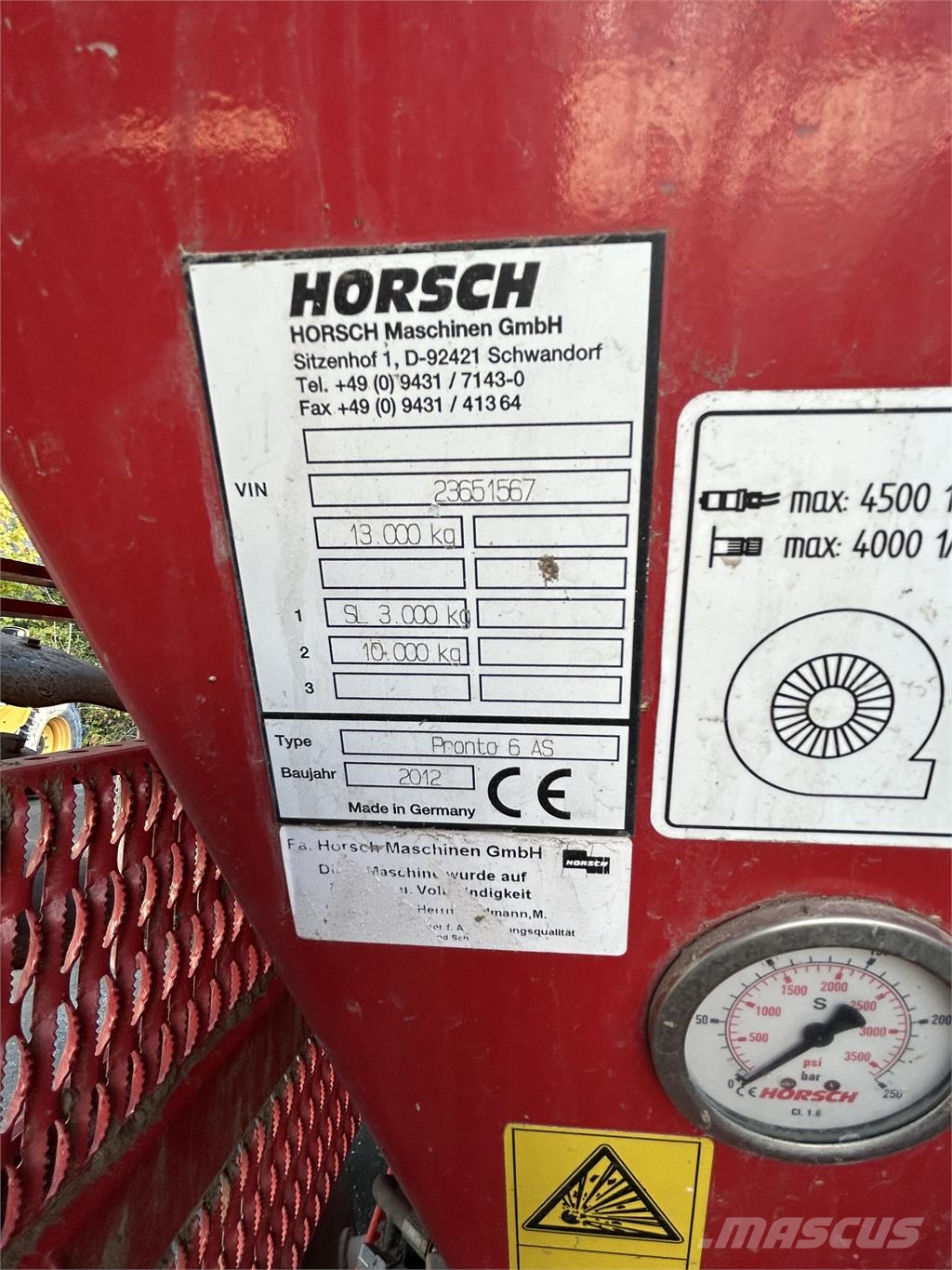 Horsch PRONTO 6 AS Såmaskiner