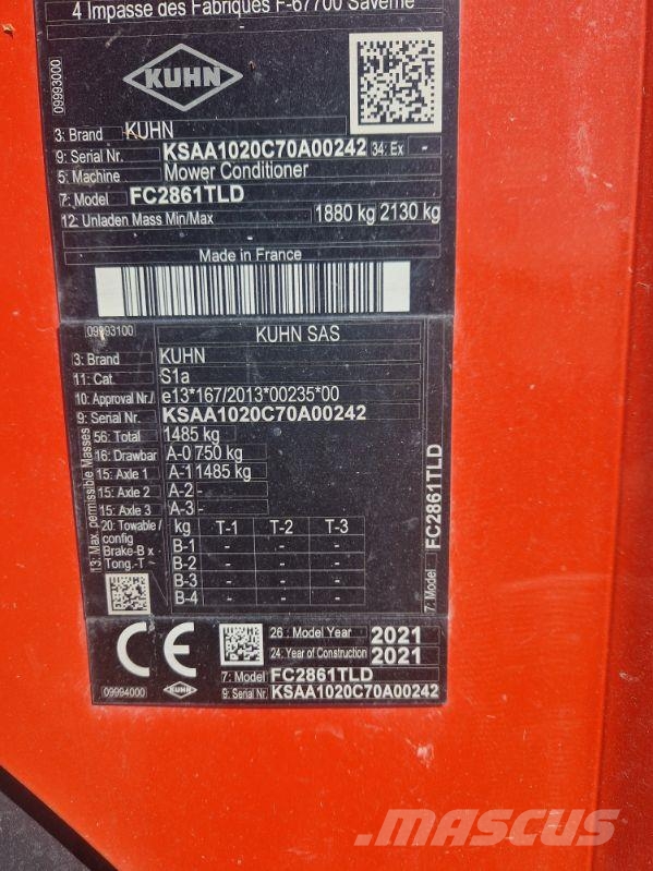 Kuhn FC 3161 TLD Maaiers
