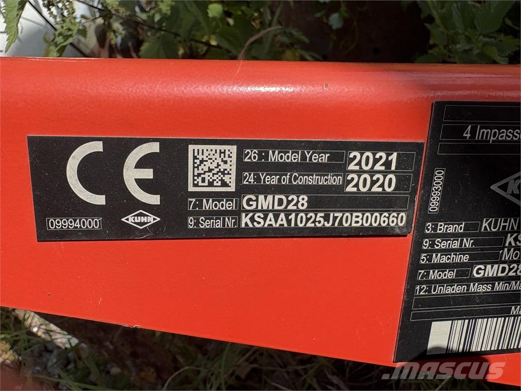 Kuhn GMD 28 Niittokoneet