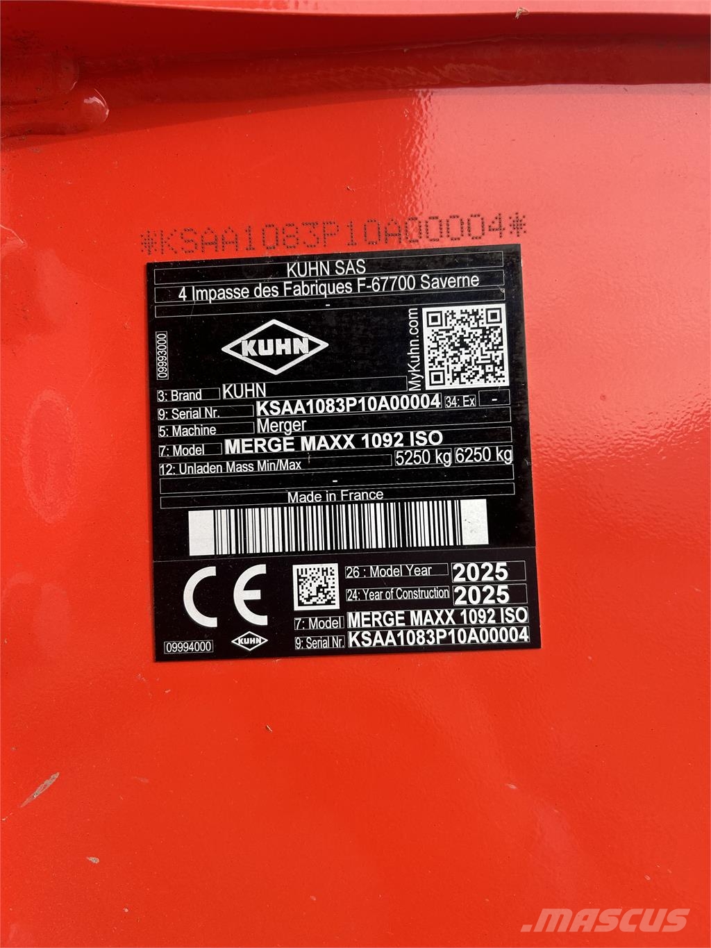 Kuhn MERGE MAXX 1092 ISO Ostala oprema za žetvu stočne hrane