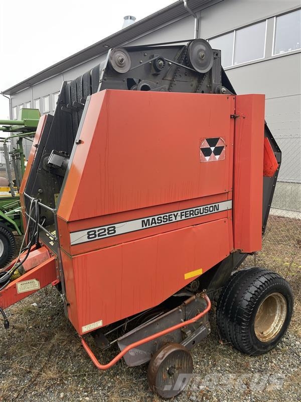 Massey Ferguson 828 + VRETEN INPLASTARE Рулонні прес-підбирачі
