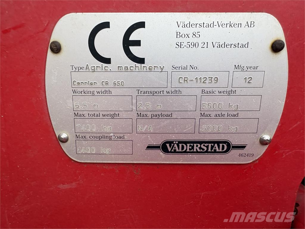 Väderstad CR 650 Tanjirače